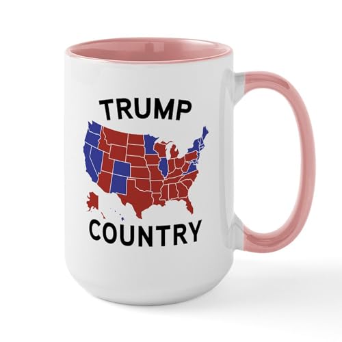 White/Pink Inside - Trump Country Mugs