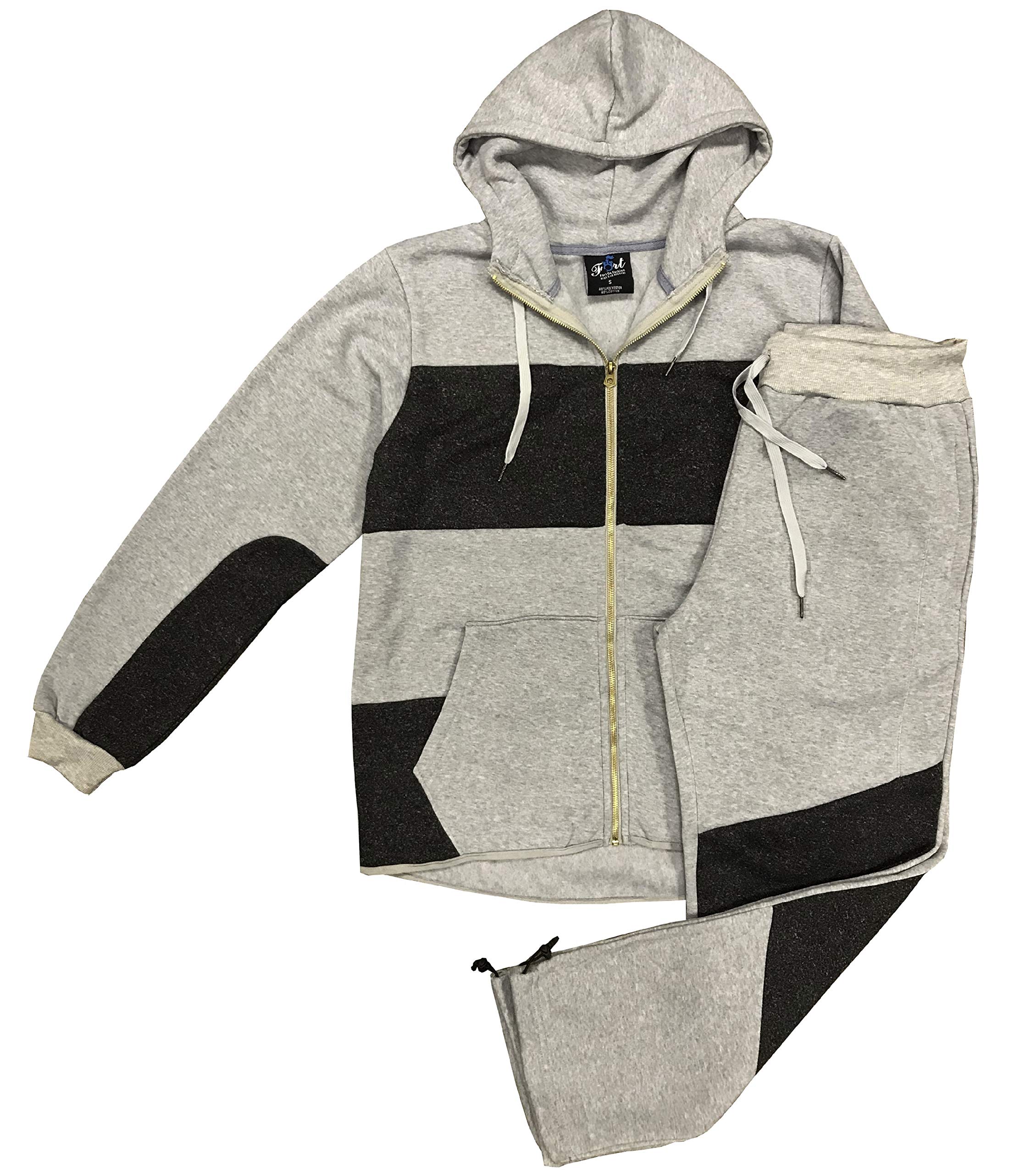 Men's Winter Activewear Fleece Sweatsuit - Warm & Stylish Gym Outfit for Running, Hiking & Outdoor Sports