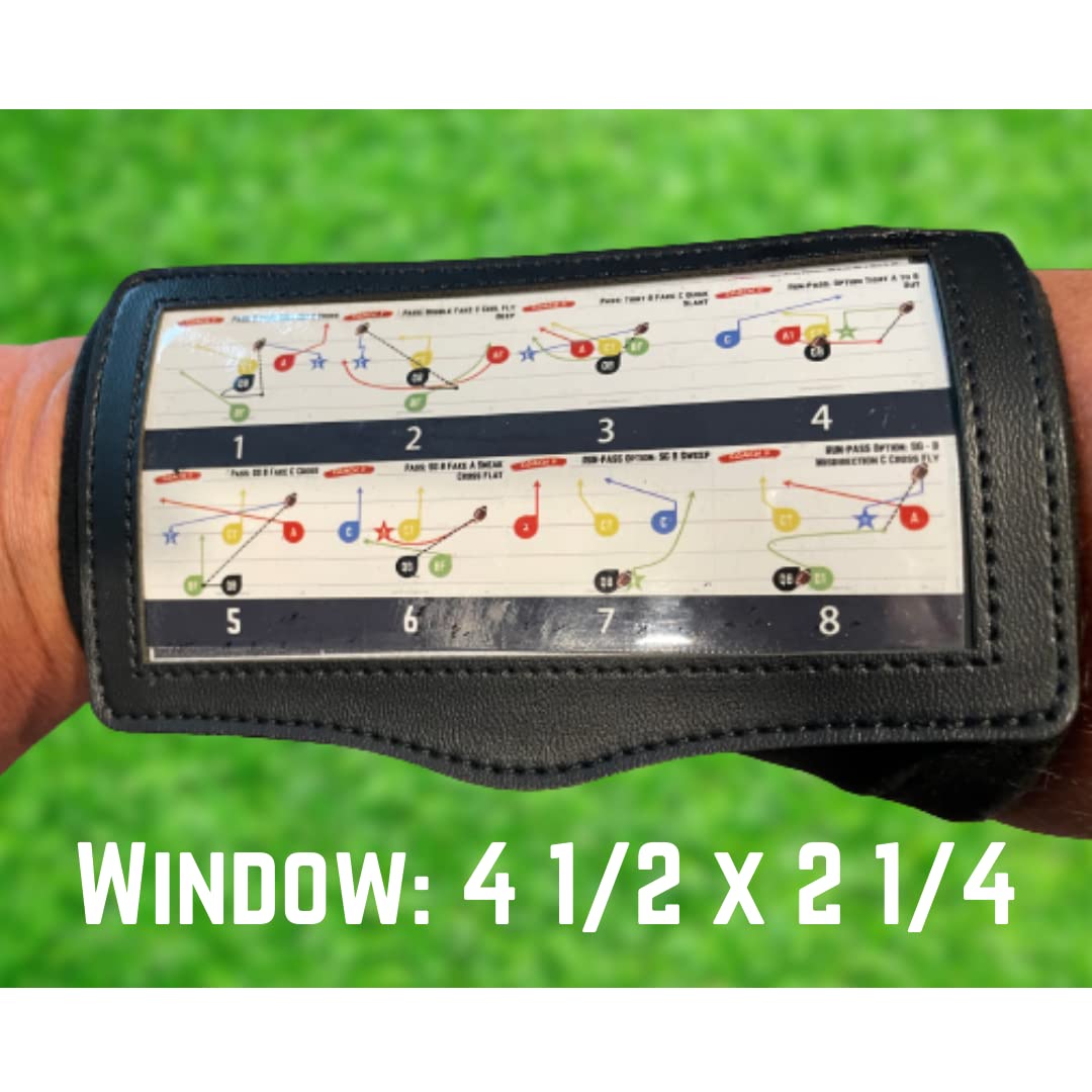 Youth Football Wristbands - Call Plays & Win Games - QB Coach Playbook Wristbands for Flag or Tackle Football - Durable Football Equipment (5 or 10 Pack) - Perfect for Practice, Games & Team Training