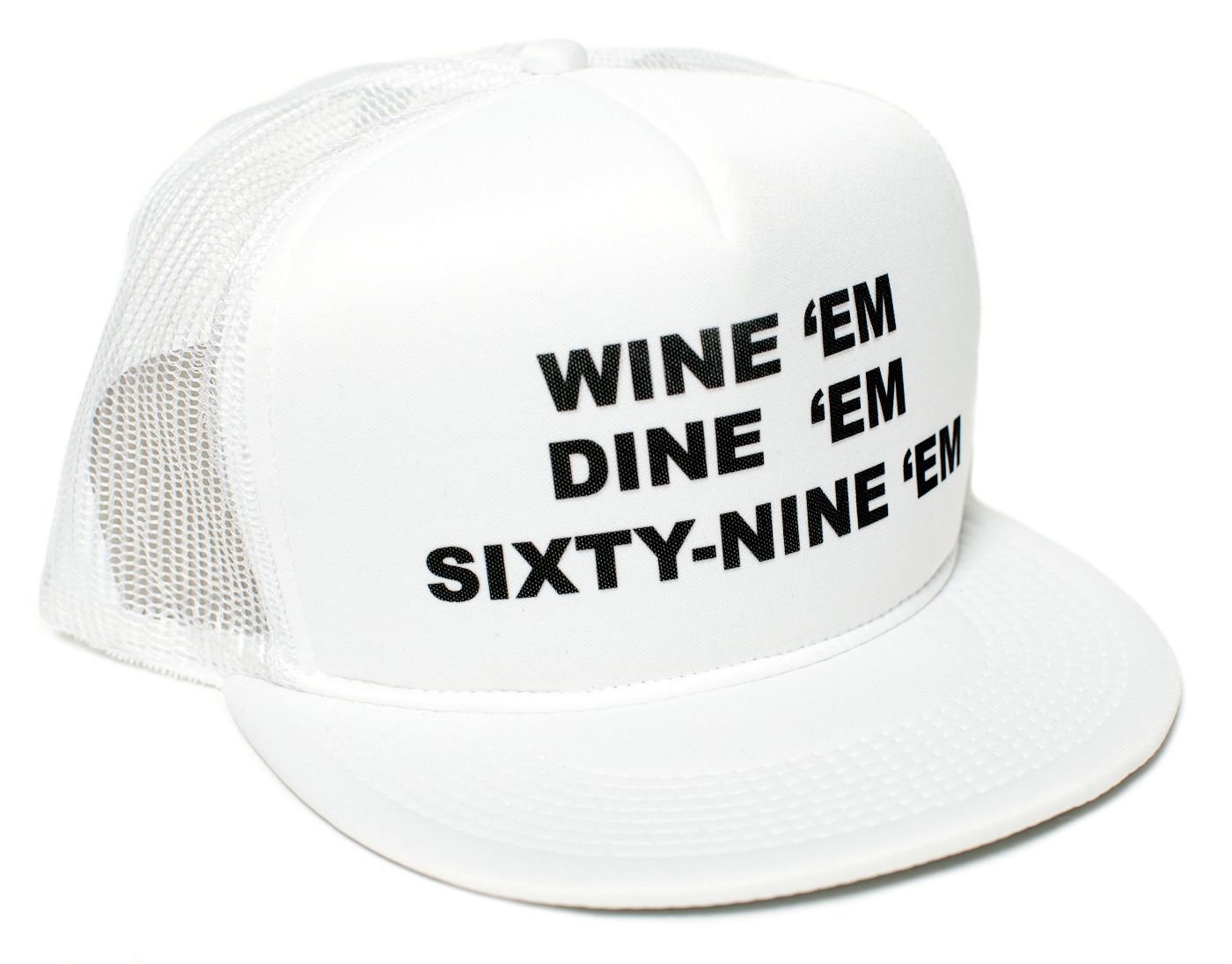 69 Embroidered Flat Bill Trucker Hat for Men & Women - Adjustable Unisex Snapback Cap for Casual Wear, Outdoor Activities & Sports
