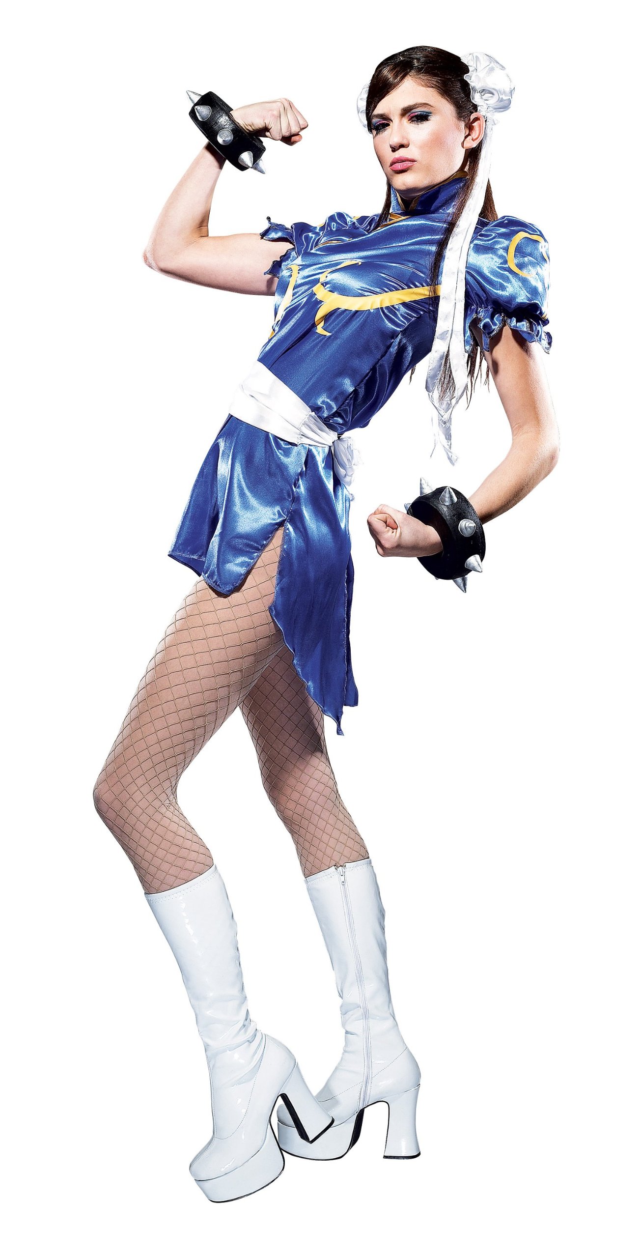 Street Fighter Chun-Li Cosplay Costume for Men - Official Licensed Halloween & Comic Con Outfit - Perfect for Cosplay, Halloween Parties, and Gaming Events