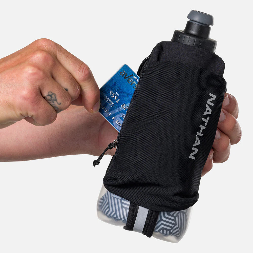 SpeedDraw 2 Insulated Stainless Steel Water Bottle 18oz - Leak Proof, Double Wall Vacuum Flask for Hot & Cold Drinks - Perfect for Gym, Hiking, Travel & Office (Black/Reflective Silver)