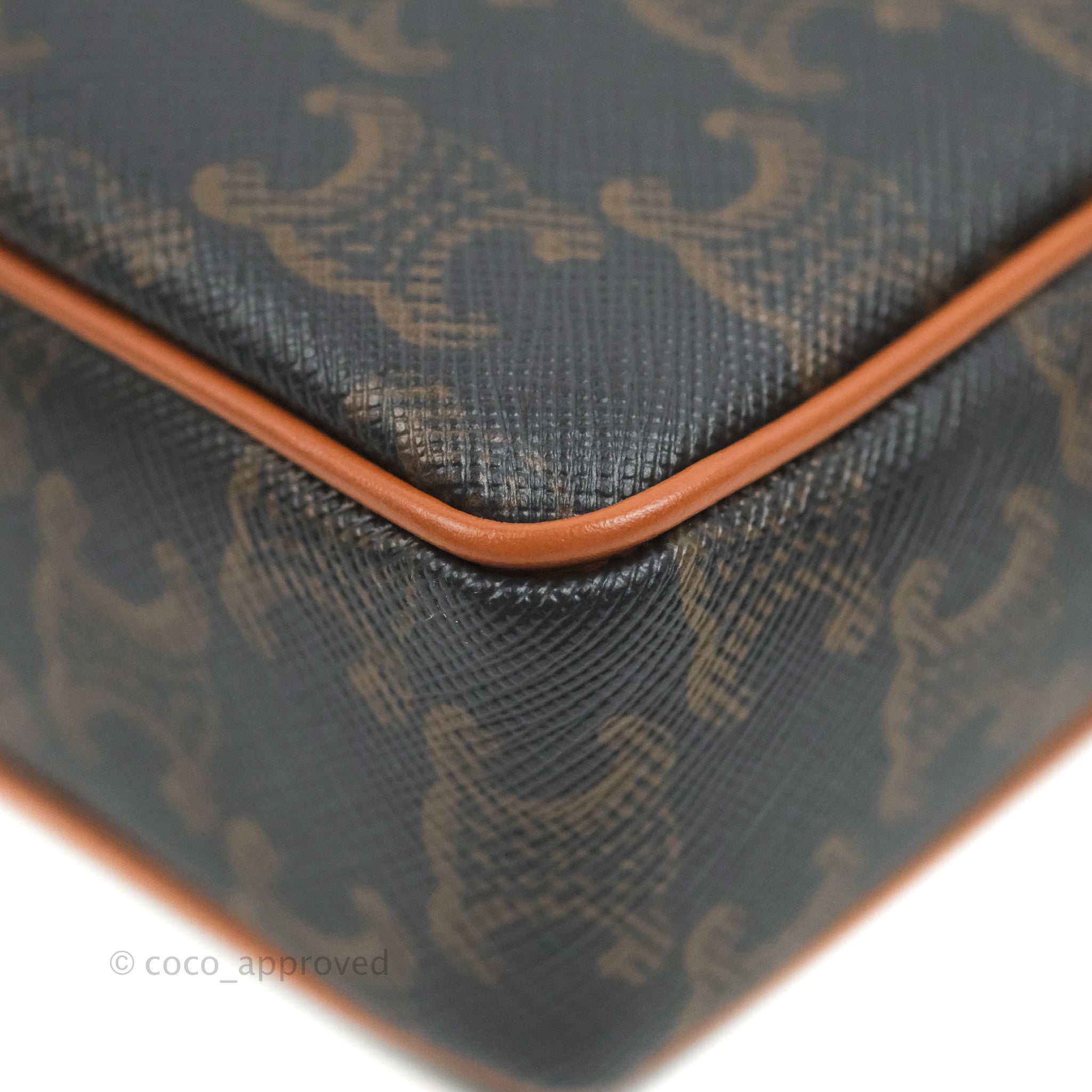 Celine Small Patapans Handbag in Triomphe Canvas Tan - Luxury Crossbody Bag for Women, Perfect for Work, Travel & Everyday Use