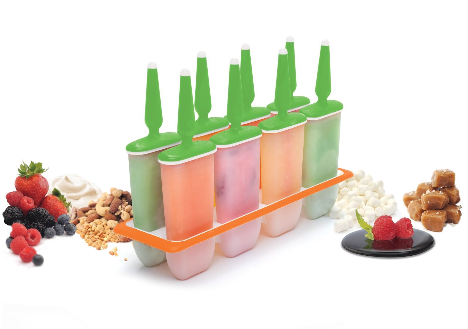 Norpro Frost Pop Maker - 6 Popsicle Molds with Lids & Sticks - BPA Free, Reusable Ice Pop Tray for Homemade Frozen Treats - Perfect for Summer Snacks, Kids Parties & Healthy Desserts