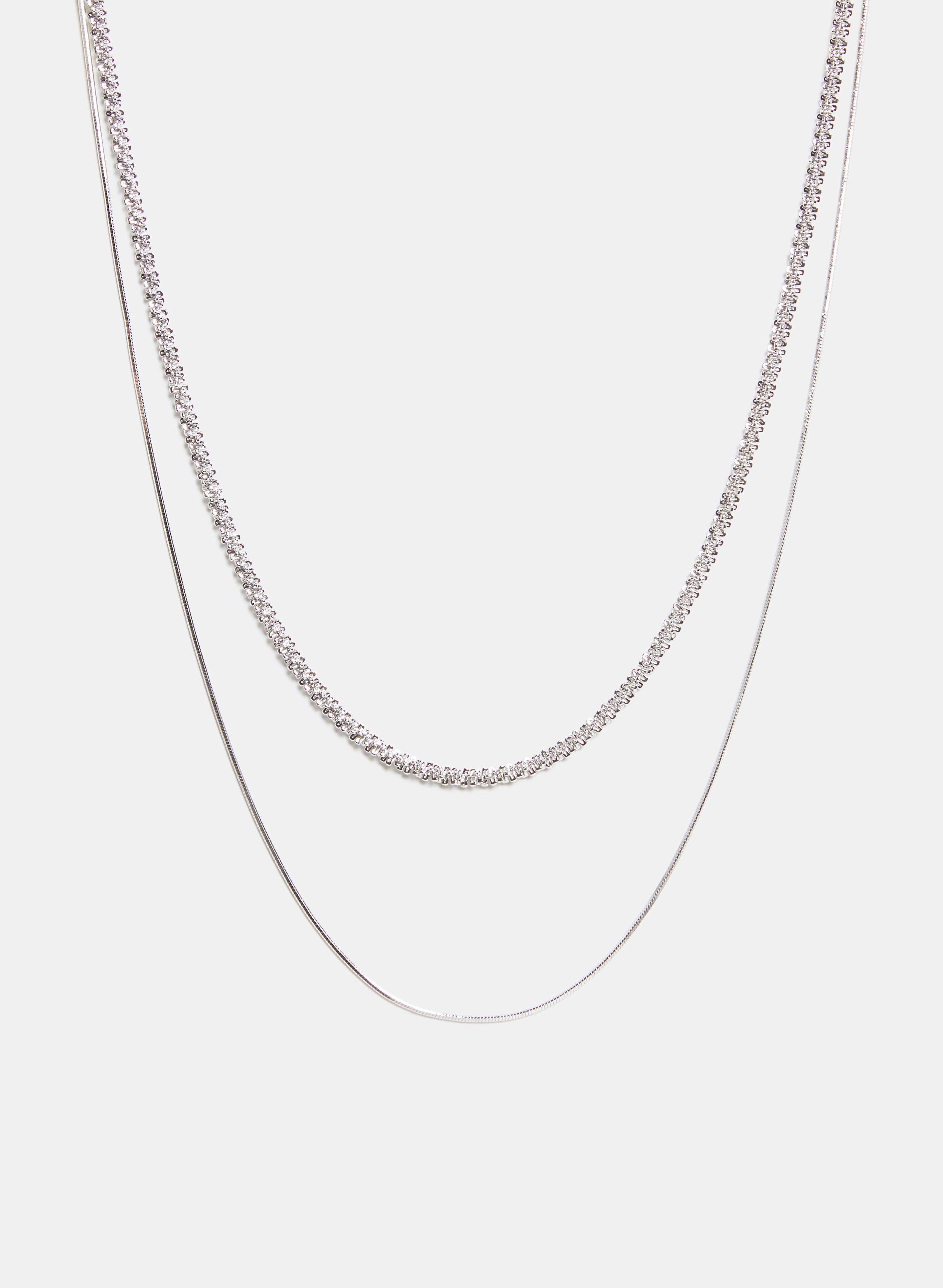 Elegant Double Chain Necklace for Women - 18K Gold Plated Layered Necklace - Perfect for Everyday Wear, Date Night & Gifting
