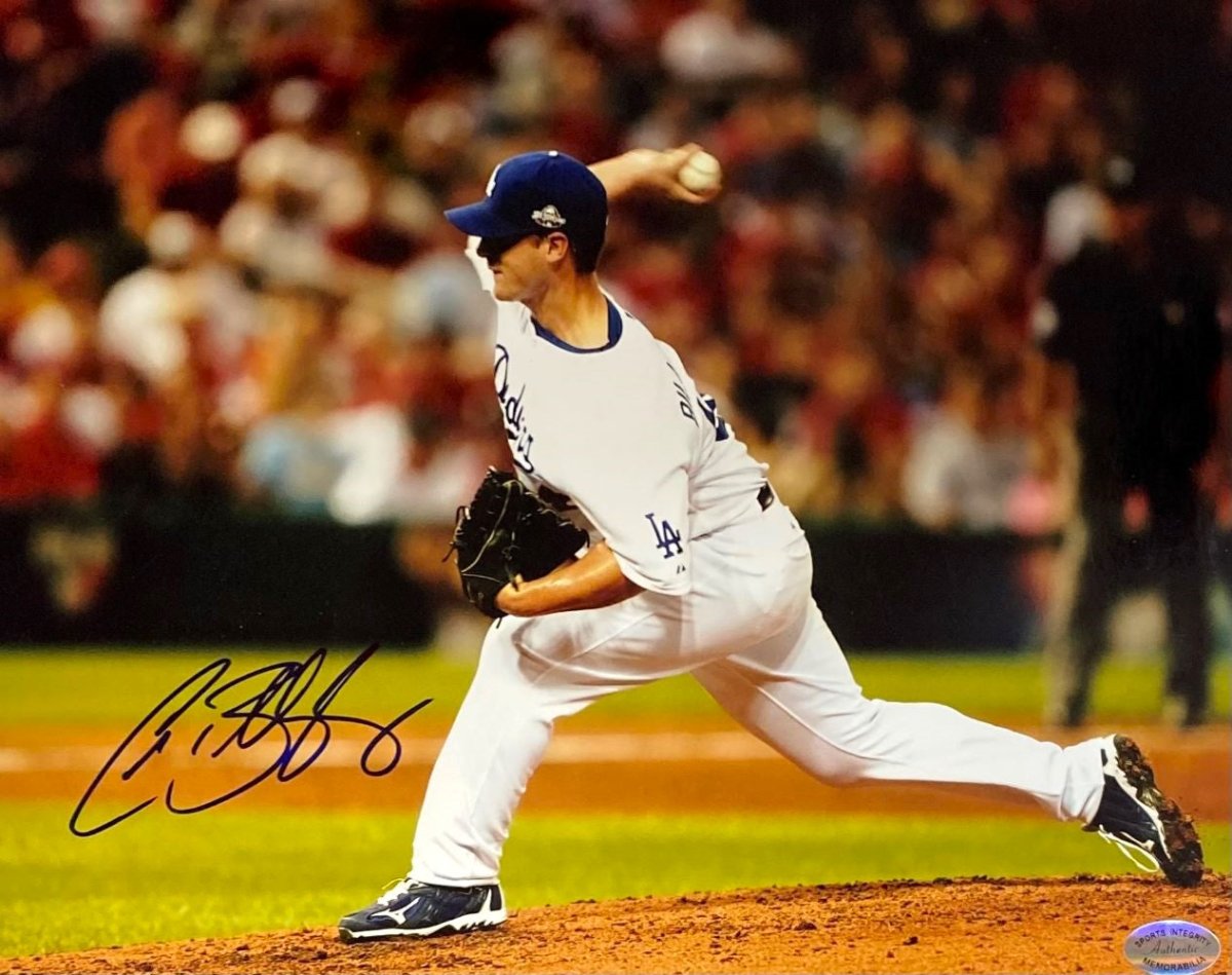 Chad Billingsley Autographed 8x10 Los Angeles Dodgers Throw Photo - Signed Memorabilia for Sports Fans & Collectors - Perfect for Man Cave, Game Room, or Office Decor