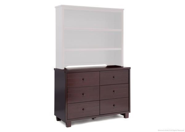 Rowen Double Dresser - 6-Drawer Solid Wood Chest for Bedroom Storage | Modern Dresser with Mirror for Home Organization | Perfect for Master Bedroom, Guest Room & Nursery
