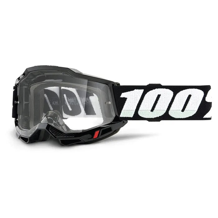 100% Accuri 2 Youth MX Goggles with Clear Lens - Dirt Bike Racing & Off-Road Motorcycle Protective Eyewear for Kids
