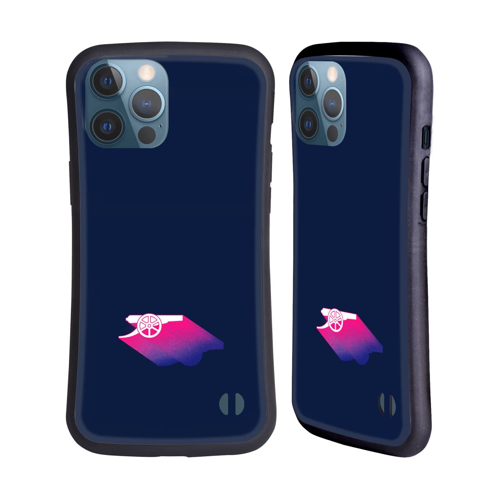 Officially Licensed Arsenal FC Gradient Crest & Gunners Logo Hybrid Phone Case for Apple iPhone 13 Pro Max - Durable Protection with Stylish Football Design for Fans, Daily Use & Match Days