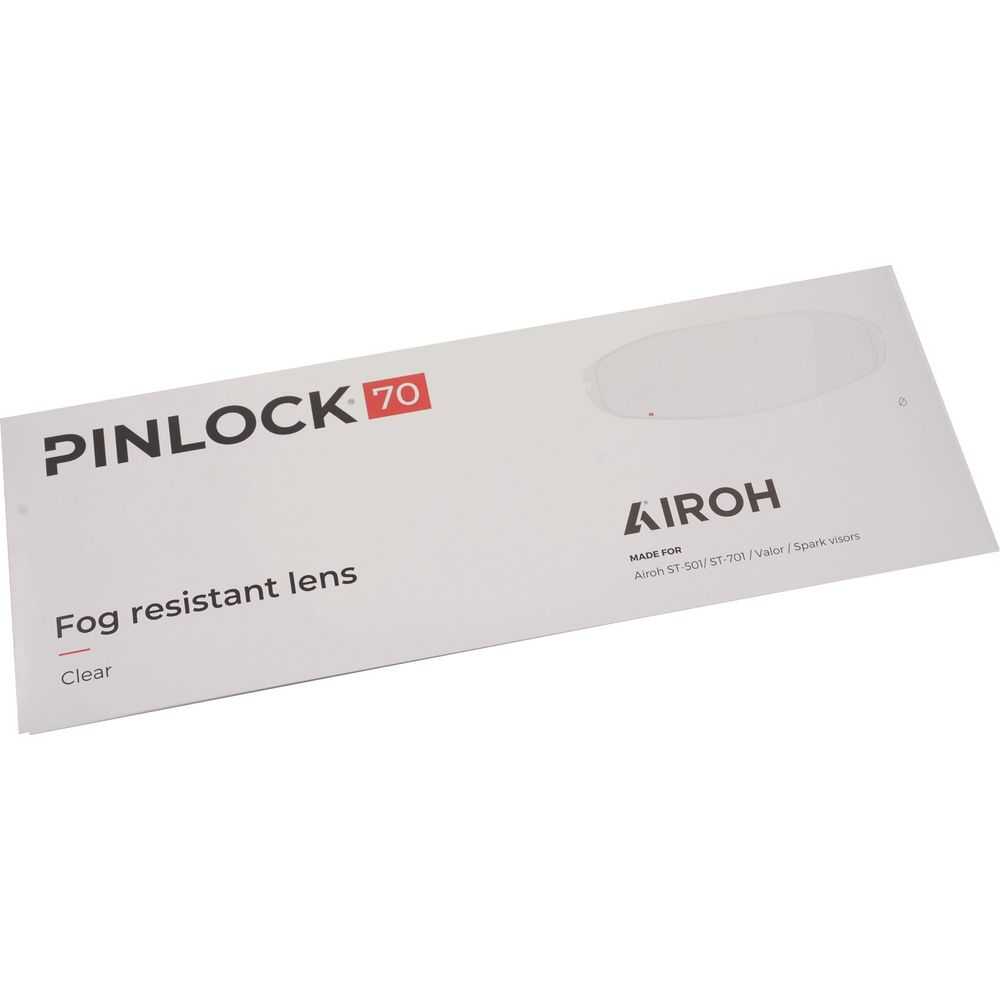 Airoh Pinlock Original 70 Anti-Fog Lens for Airoh Valor & ST701 Helmets - Motorcycle Riding, Snowmobile & Winter Sports Protection