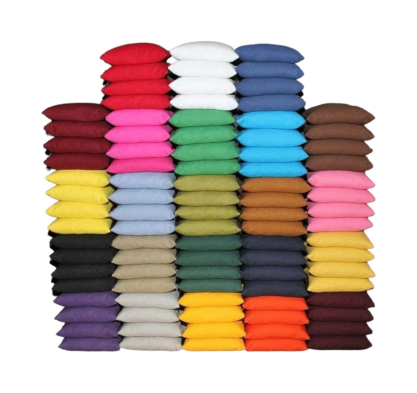 Premium Solid Colored Cornhole Bags Set of 4 - Vibrant Yellow Outdoor Game Accessories for Backyard Parties, Tailgating & Beach Fun | Free US Shipping