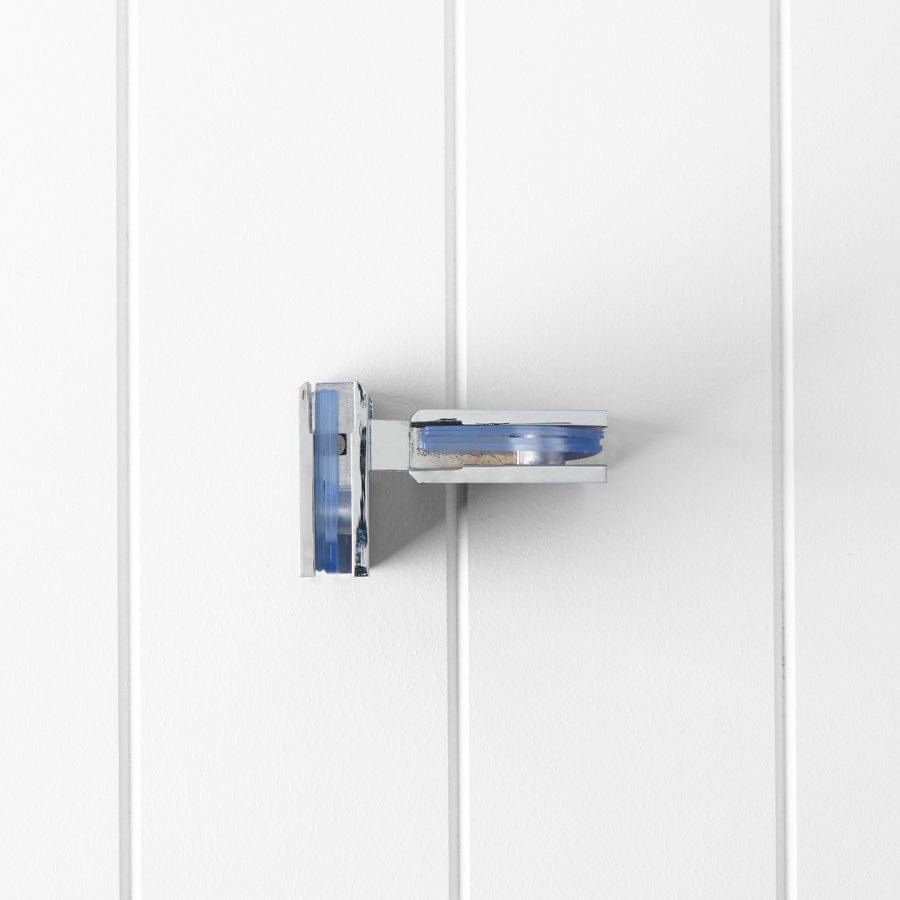 Glass to Glass Shower Door Hinge in Chrome - Perfect for Bathroom Renovation and Modern Shower Enclosures