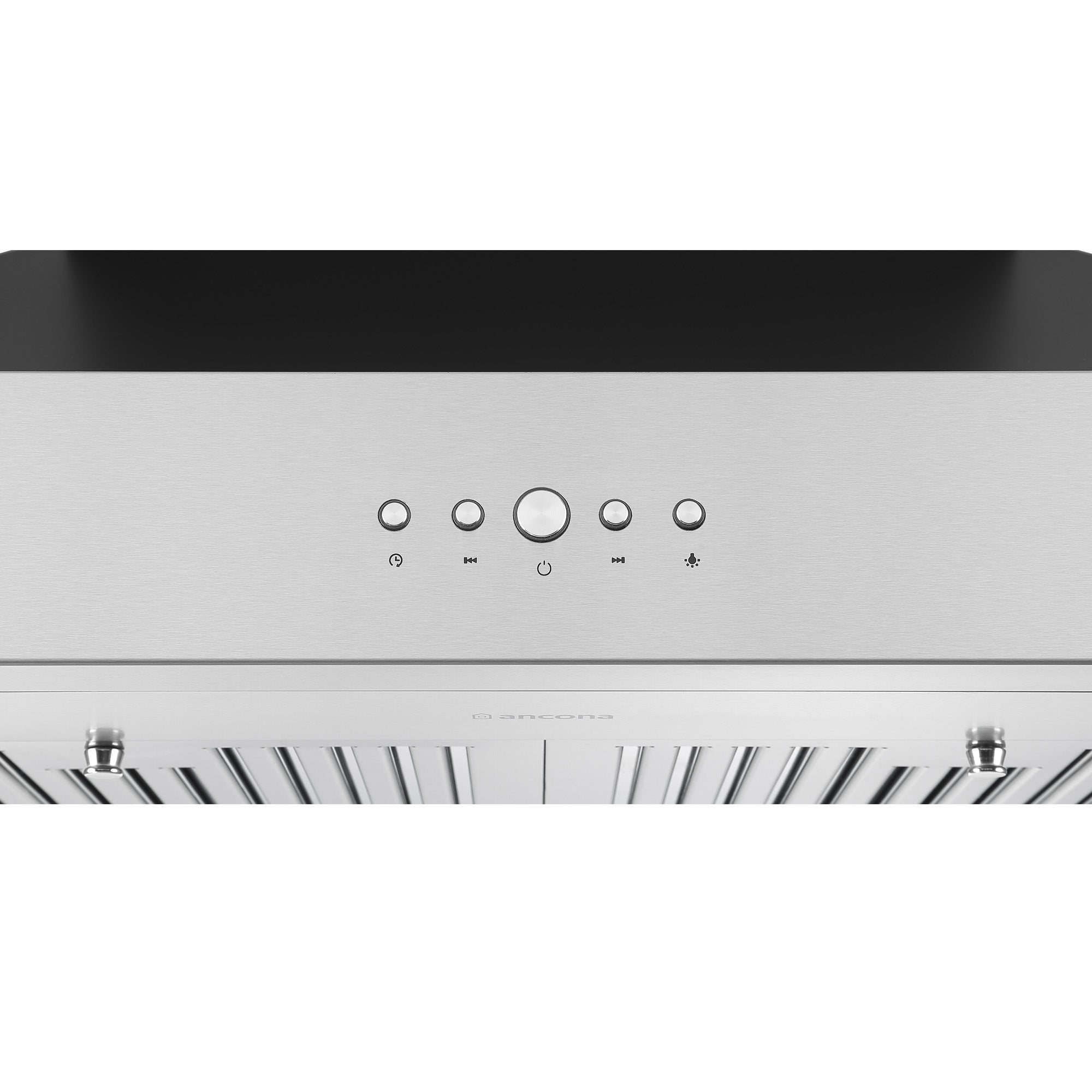 Ancona 2-Piece Commercial Kitchen Appliance Set - 30-Inch 4-Burner Gas Cooktop with 600 CFM Wall Mount Range Hood - Perfect for Home Chefs & Restaurant-Style Cooking