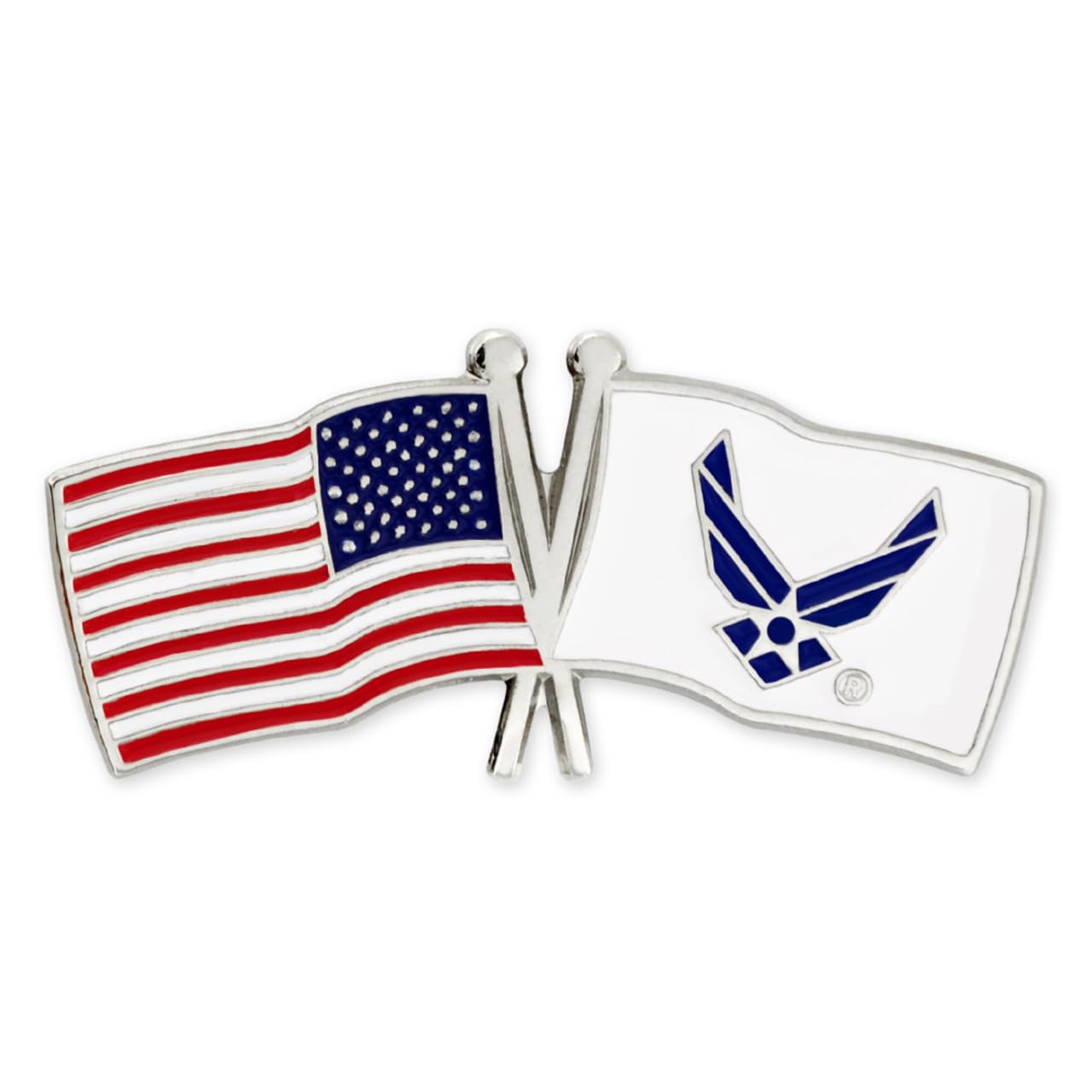Official US Air Force Lapel Pins Set - USAF Flag, Emblem & Insignia Military Pins for Veterans Day Gifts - Clutch Back for Jackets, Hats & Uniforms - Perfect for Military Appreciation, Patriotic Events & Collectors
