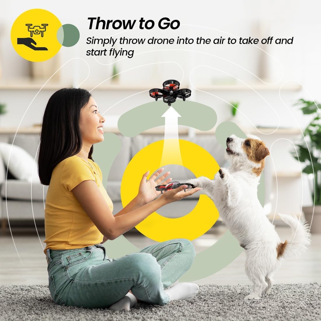 Holy Stone HS210 Mini Drone - Best RC Quadcopter for Kids & Beginners with Auto Hover, 3D Flip, Headless Mode & Extra Batteries | Fun Outdoor Toy for Boys & Girls, Birthday Gifts, STEM Learning Drone for Kids
