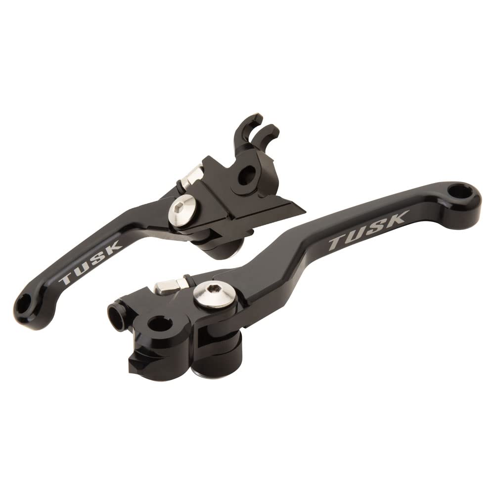 TUSK Folding Lever Set for KTM 300 XC-W 250 350 450 SX-F (2014-2025) - Durable CNC Aluminum Motorcycle Clutch Brake Levers - Perfect for Off-Road Trail Riding & Motocross Racing