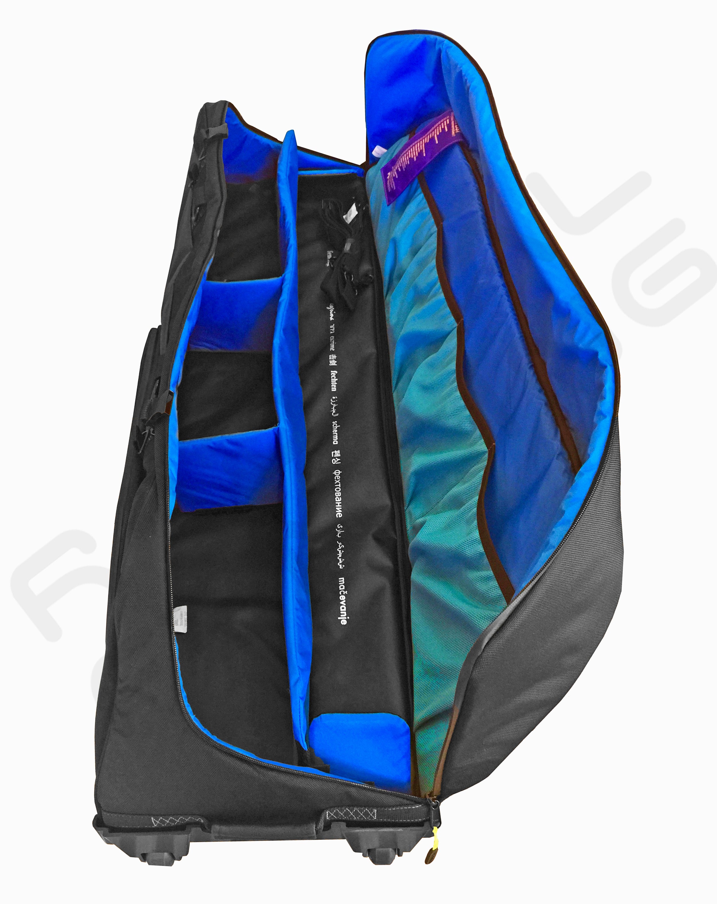 RF Liberty Fencing Roller Bag - Durable Fencing Equipment Carrier for Foils, Epees & Sabers - Perfect for Tournaments & Practice Sessions