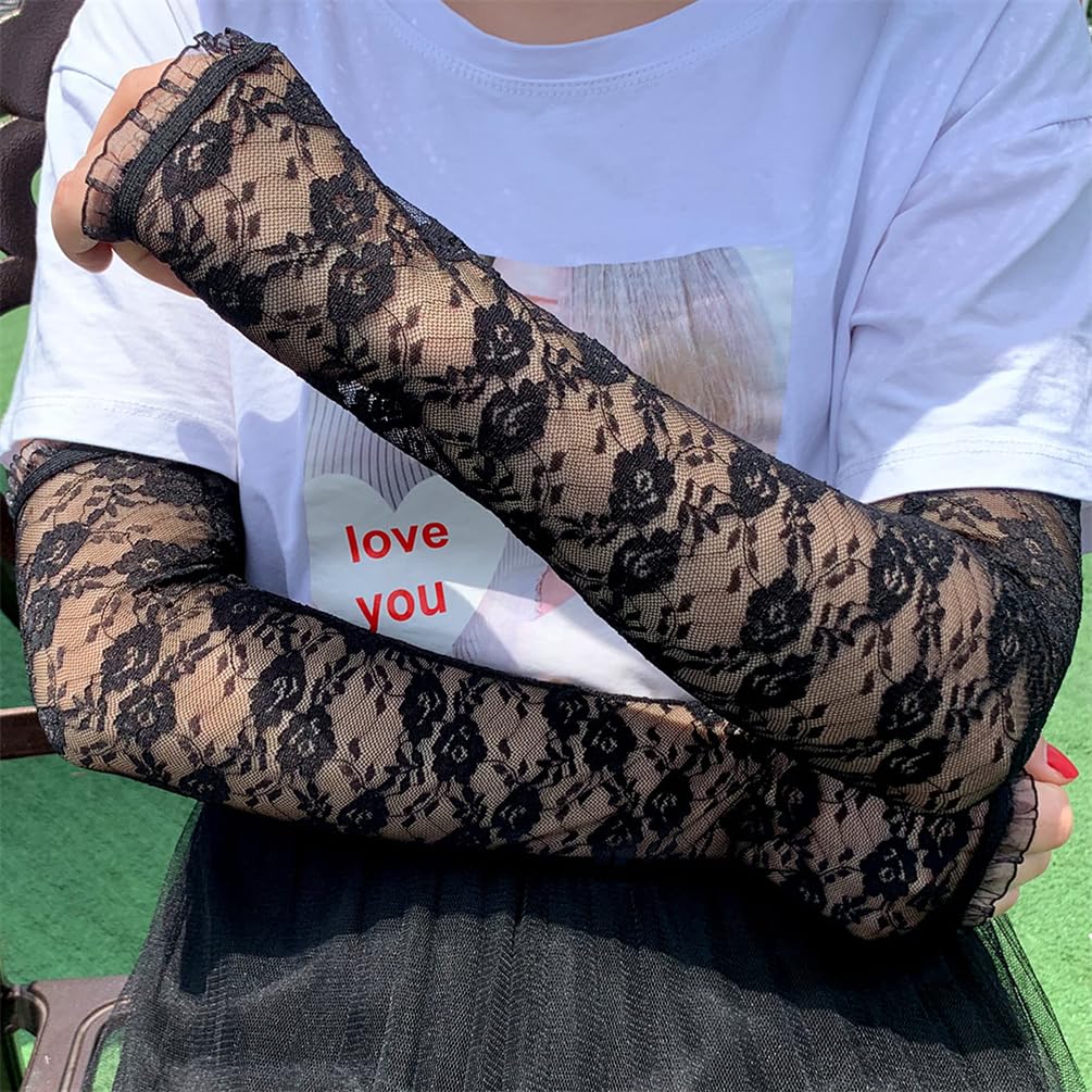 Trendy Y2K Fashion Gloves & Arm Warmers - Stylish Arm Sleeves for Winter, Cosplay, and Streetwear Outfits