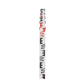 Geo FENNEL TN 15 5m Telescopic Leveling Rod - Professional Aluminum Surveying Staff for Construction, Landscaping & Engineering Projects
