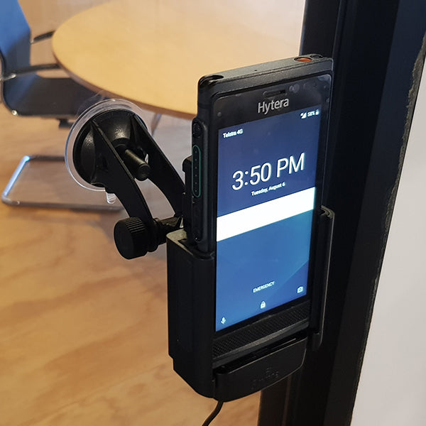 Hytera PNC550 Vehicle Mount Car Cradle Holder - Secure & Adjustable Radio Mount for Police, Security & Commercial Use - Perfect for First Responders, Truck Drivers & Fleet Management