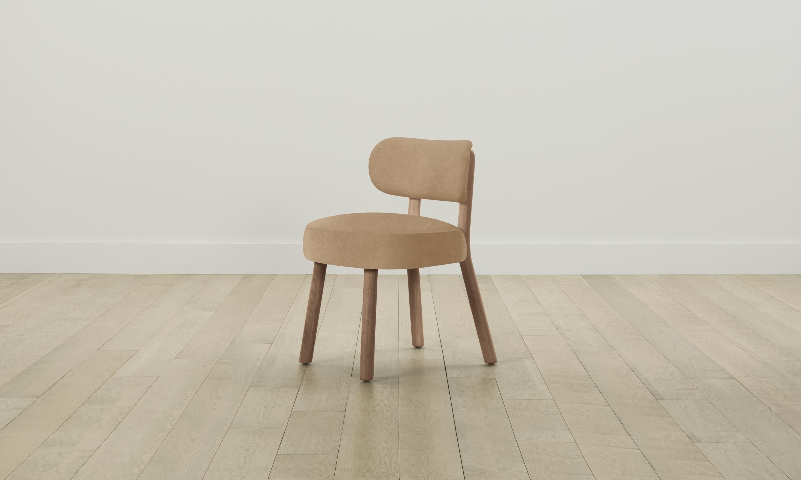 The Jane Dining Chair - Premium Tuscan Leather in Camel Color - Perfect for Modern Dining Rooms & Kitchen Tables