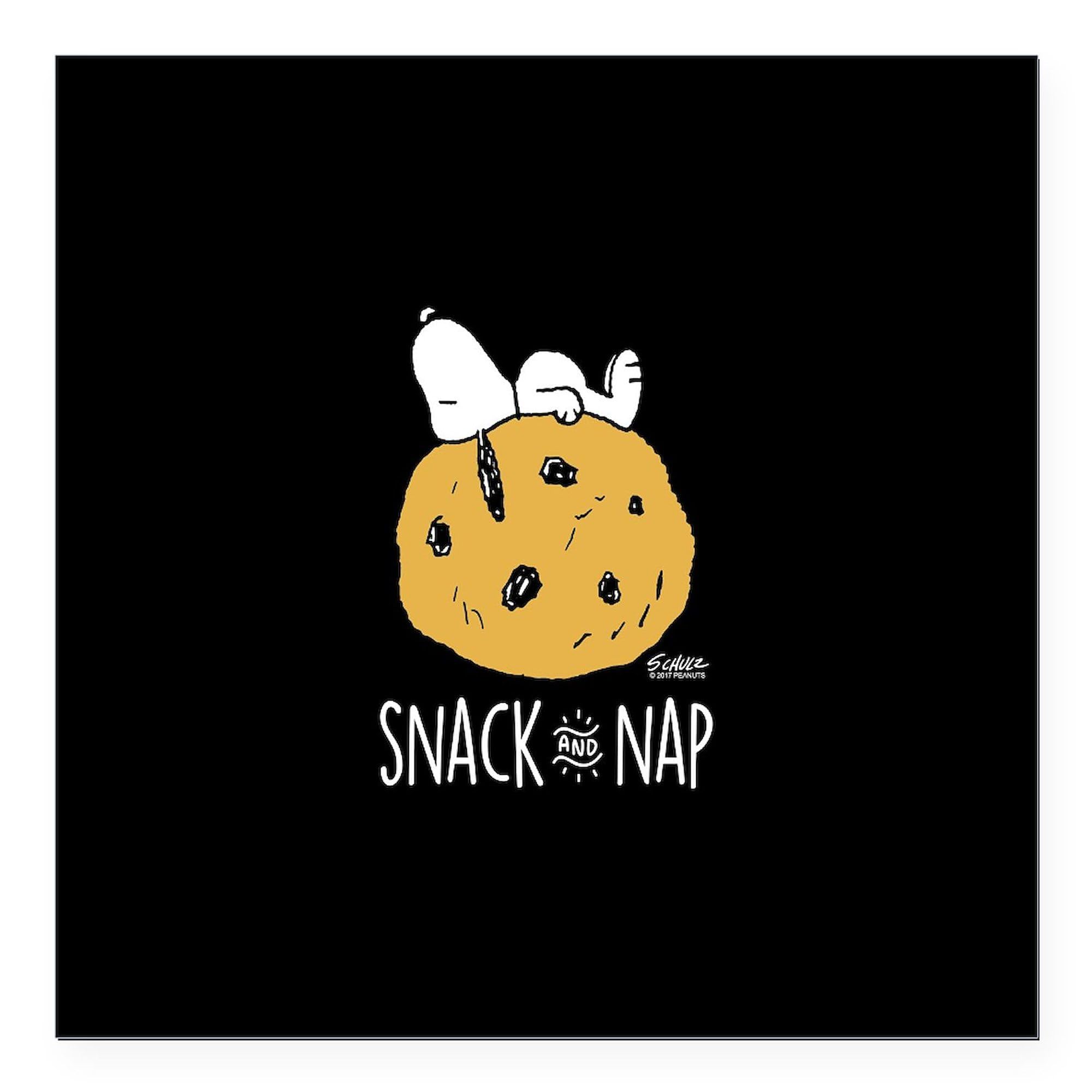 3x3 Inch Snoopy Black & White Square Car Magnet - Strong Magnetic Bumper Sticker for Vehicles, Trucks, Laptops & Metal Surfaces | Perfect for Car Decor, Gifts & Fan Showcase