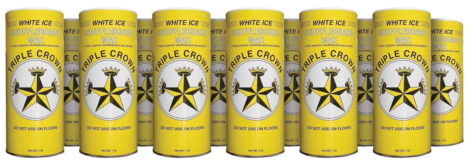 Premium Triple Crown White Ice Shuffleboard Wax Powder - Tournament Grade for Smooth Gliding - Perfect for Home Game Rooms, Bars & Competitive Play