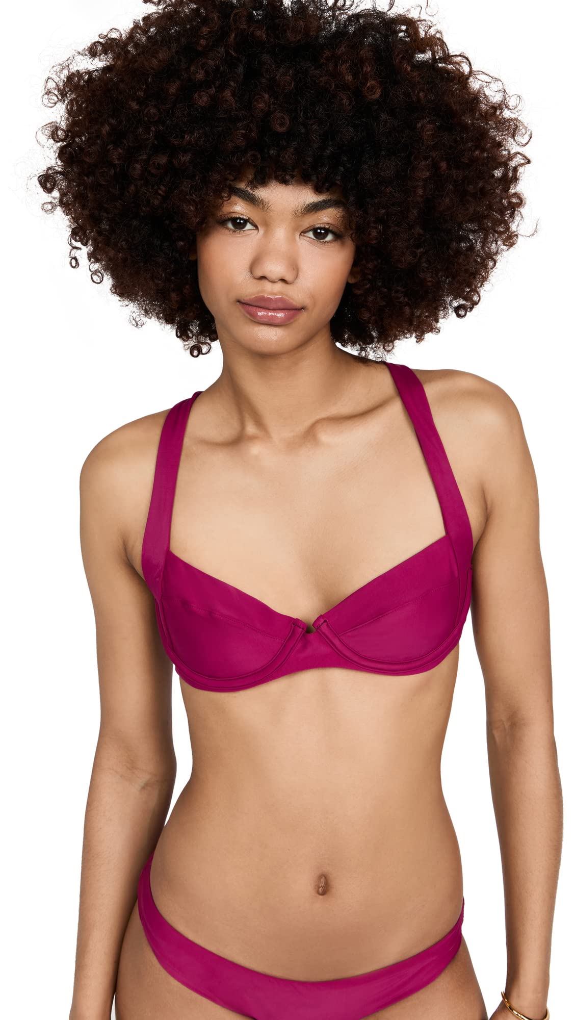PQ Swim Women's Perla Halter Top - Stylish Adjustable Bikini Swimwear for Beach & Pool | Summer Vacation, Tropical Getaway, Water Sports