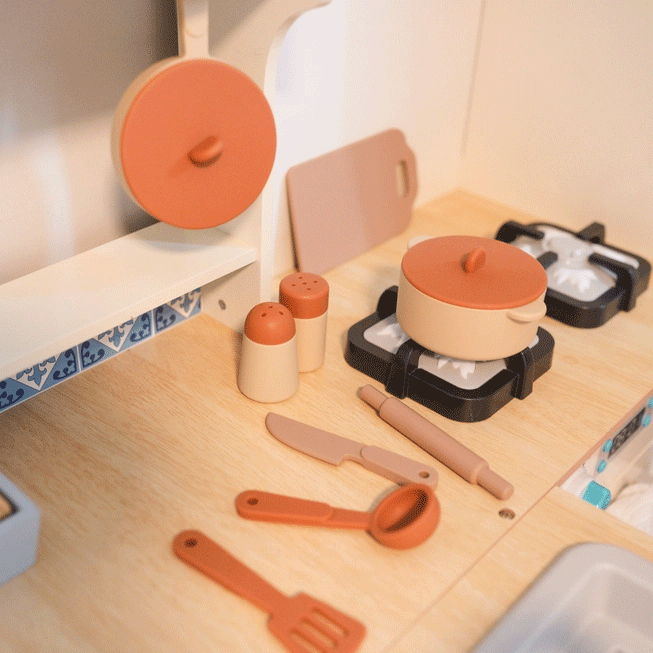 Premium Food-Grade Silicone Kitchen Utensil Set - BPA-Free, Non-Toxic Cooking Tools for Babies & Toddlers | Perfect for Baby-Led Weaning, Puree Feeding & Toddler Mealtime