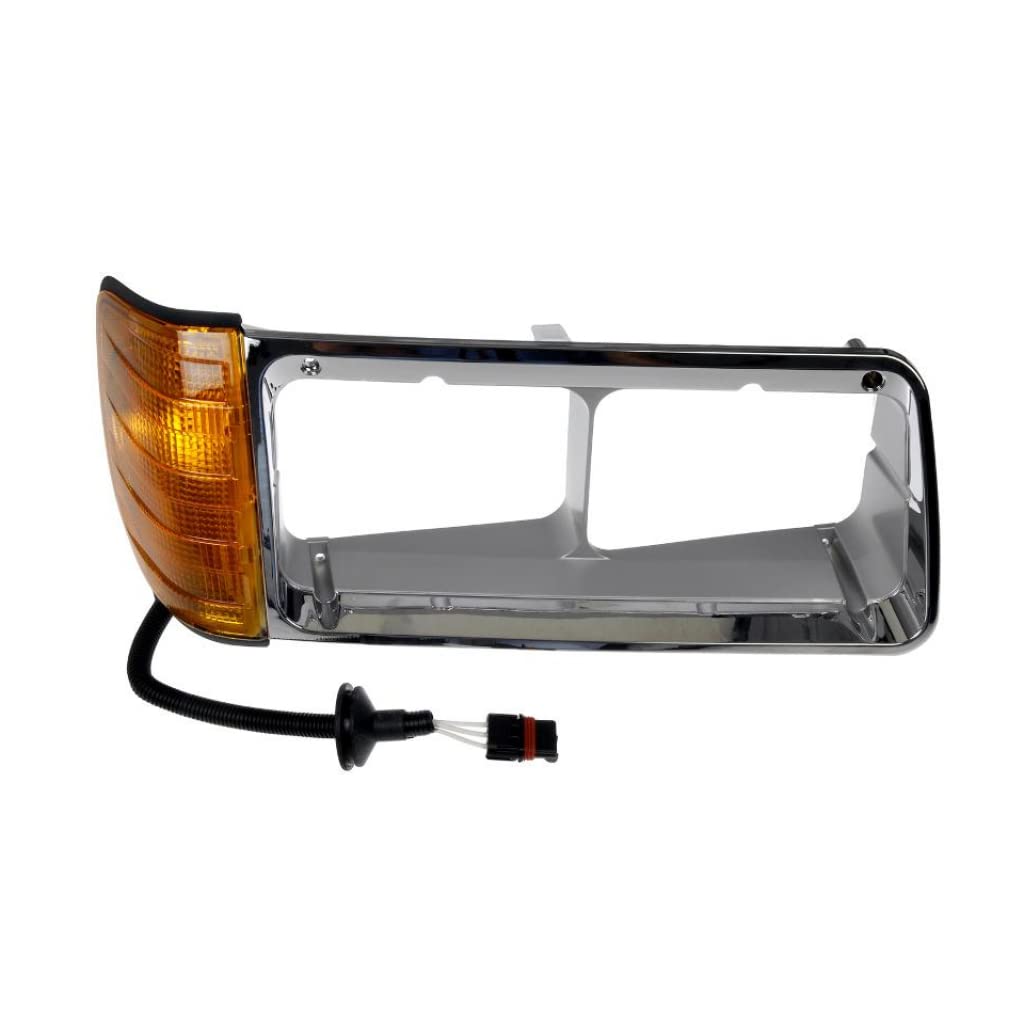Freightliner FLD Signal Lights Assembly Passenger Side 1989-2002 - Replacement Turn Signal Light for Freightliner FLD Trucks - Perfect for Night Driving & Safety Upgrades