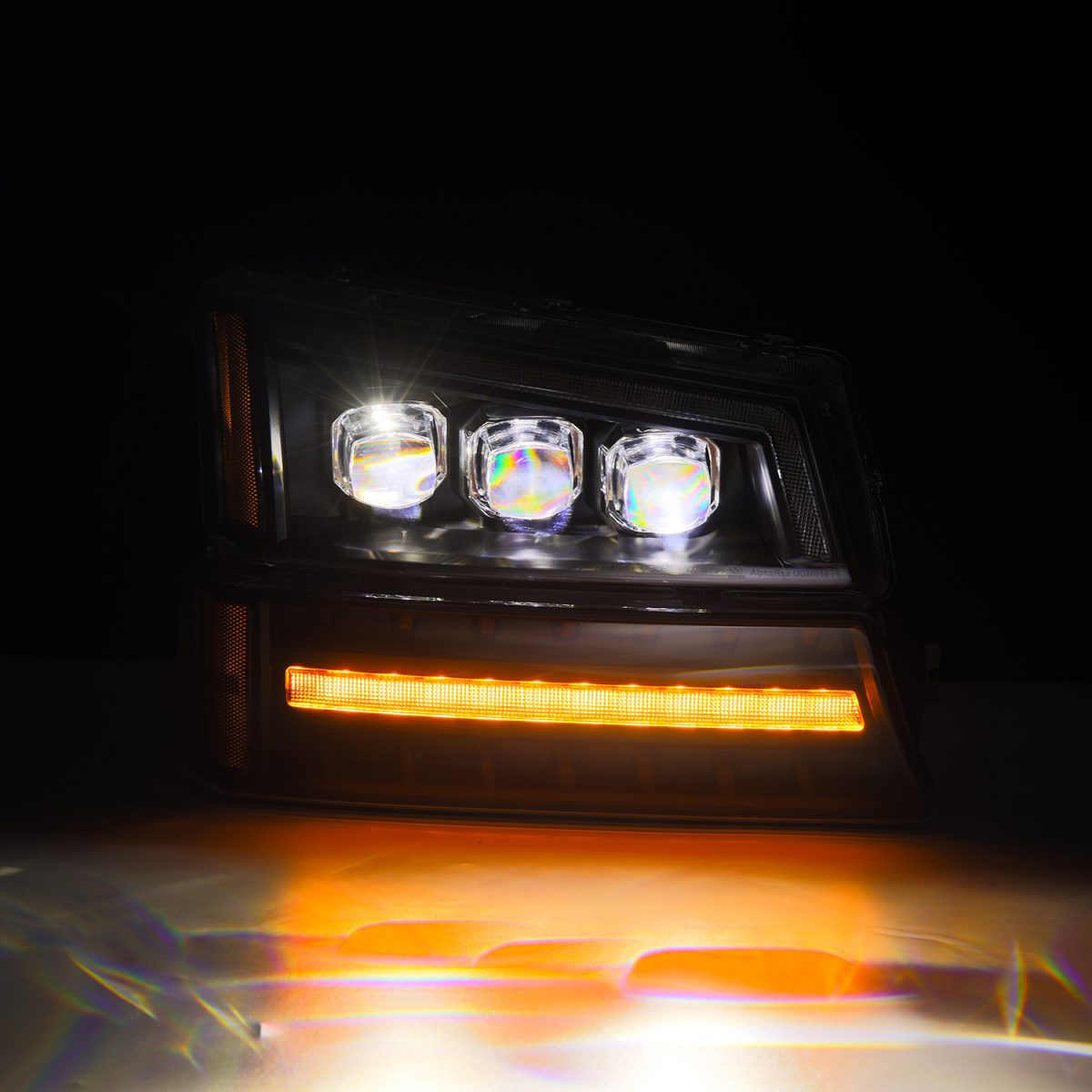 03-06 Chevrolet Silverado & 02-06 Avalanche (No Body Cladding) NOVA Series Black LED Projector Headlights - High Performance Lighting for Night Driving & Off-Road Adventures