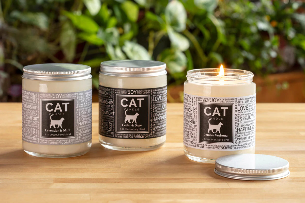 Love That Cat Candle - Handmade Soy Wax Scented Candle with Feline Design - Perfect for Home Decor, Gifts & Relaxation - Create Cozy Atmosphere for Cat Lovers