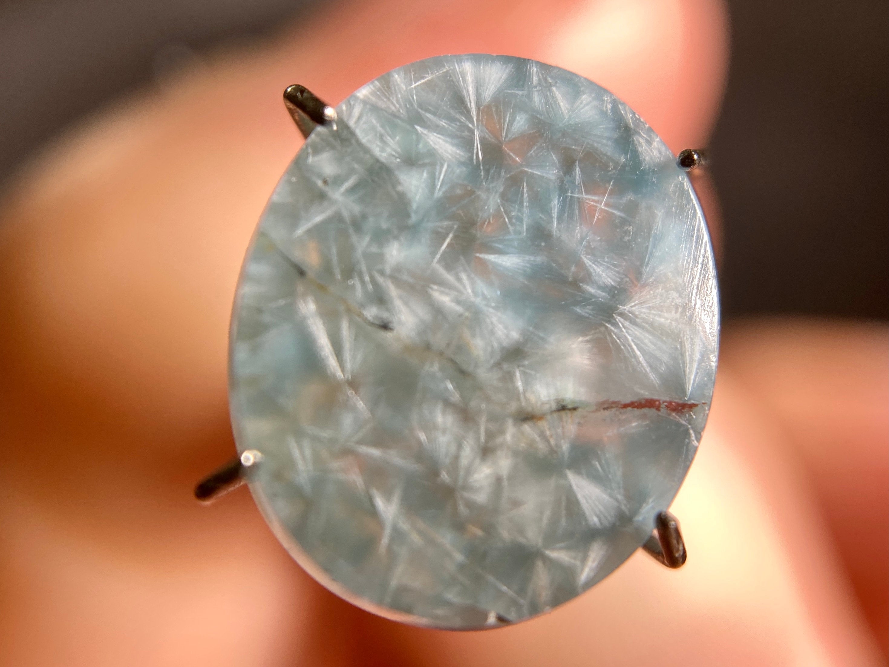 GILALITE Cabochon - Medusa Paraiba Quartz Solid Blue Oval Gemstone for Jewelry Making (43992) | Perfect for Necklaces, Rings & DIY Craft Projects