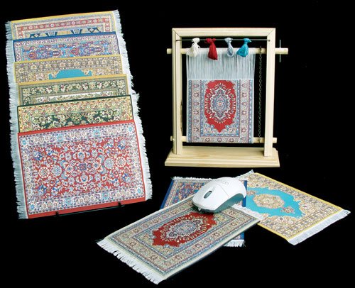 Authentic Oriental Carpet Mouse Pad - Handwoven Isfahan Design Persian Rug Style - Perfect for Office, Gaming & Home Decor