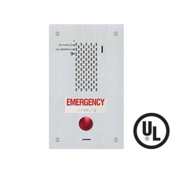 Aiphone IP Emergency Door Station IX SSA RA - Secure Entry System for Commercial Buildings & Schools - Ideal for Access Control & Emergency Communication