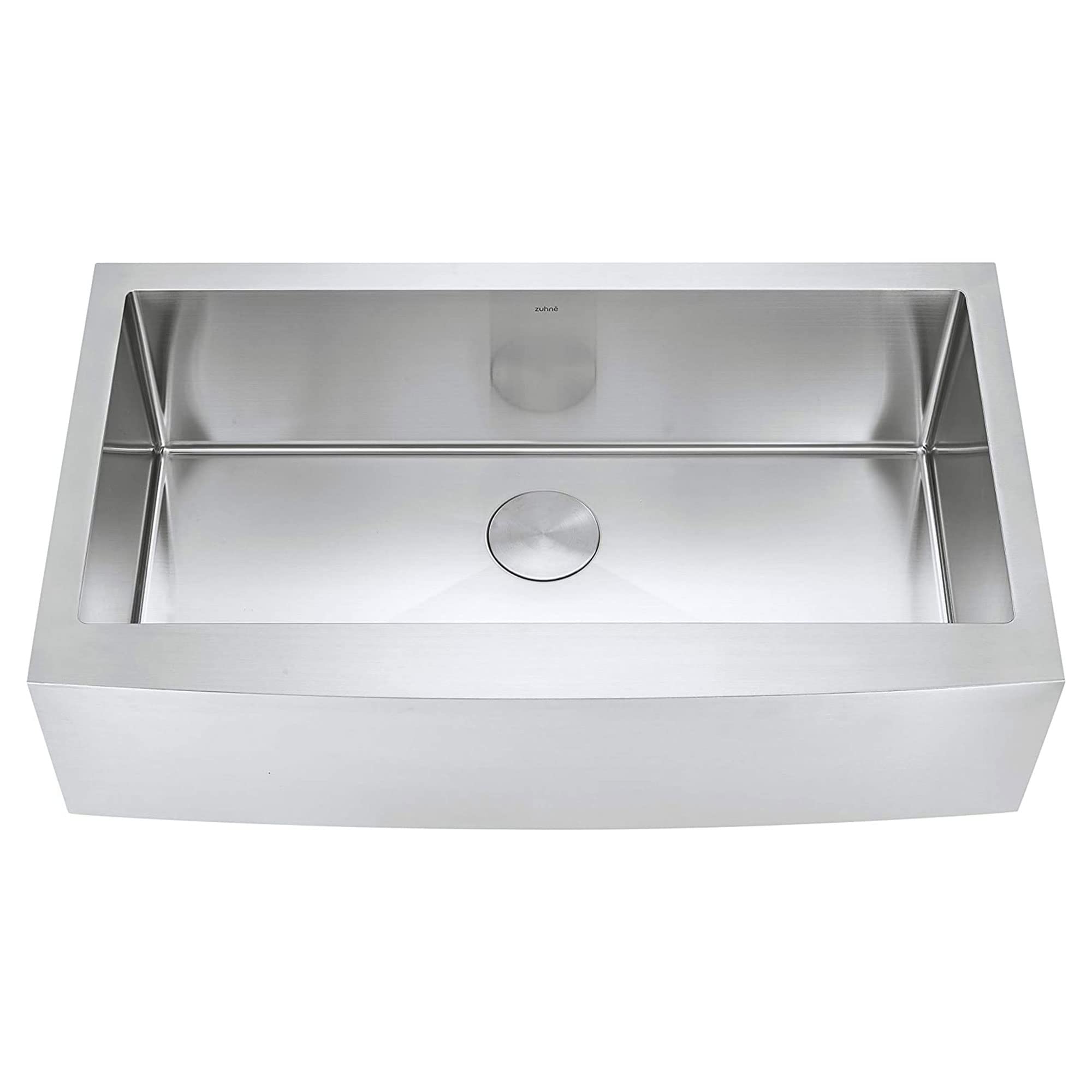 Premium 36-Inch Stainless Steel Farmhouse Kitchen Sink - 16-Gauge Single Bowl Apron Front Design for Modern Farmhouse & Rustic Kitchens | Perfect for Cooking, Washing Dishes & Food Prep