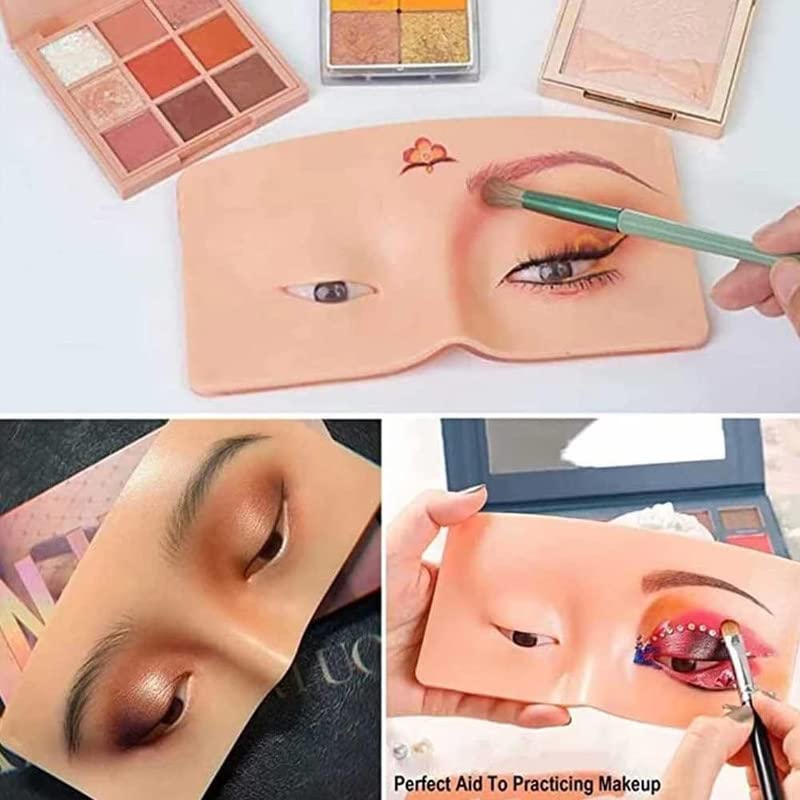 1PC Silicone Face & Eye Makeup Practice Board - Perfect Makeup Training Aid for Beginners & Professionals | Ideal for Beauty Schools, Home Practice & Professional Makeup Artist Training