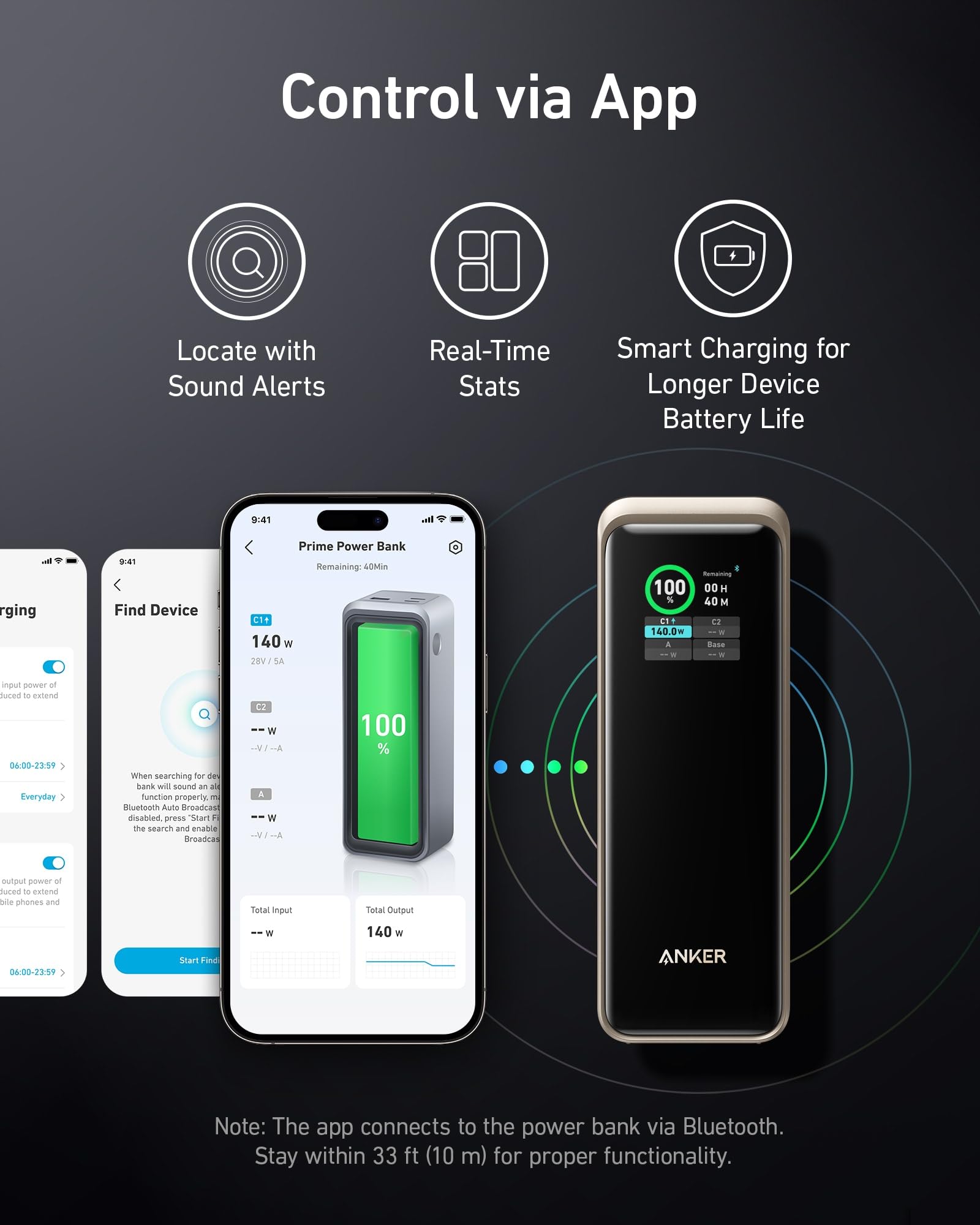 Anker Prime 27,650mAh 250W Portable Charger - 3-Port Fast Charging Power Bank for MacBook Pro/Air, iPhone 16/15/14, Samsung Galaxy - TSA Approved Travel Charger with Smart App Control | Perfect for Business Trips, Camping & Emergency Power Backup