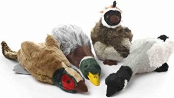 Multipet 37784 Migrator Bird Plush Dog Toy - 3 Pack Soft Squeaky Chew Toys for Small & Medium Dogs - Perfect for Fetch, Training & Cuddling Playtime