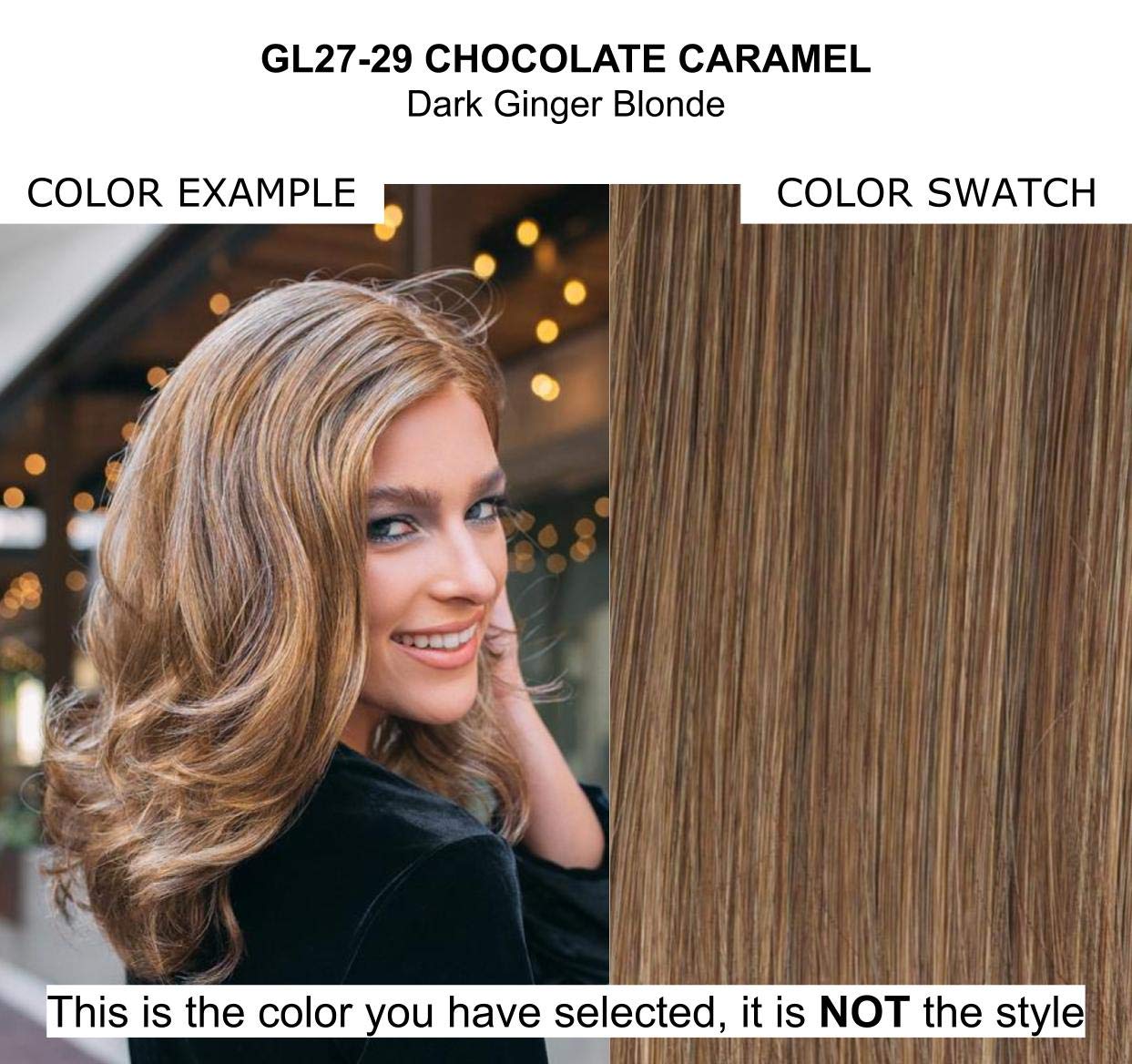 Gabor Stylish Flair Wig & Christy's Wigs Q&A Booklet Bundle (2 Items) - Color 27/29 - Perfect for Cosplay, Costume Parties & Everyday Fashion
