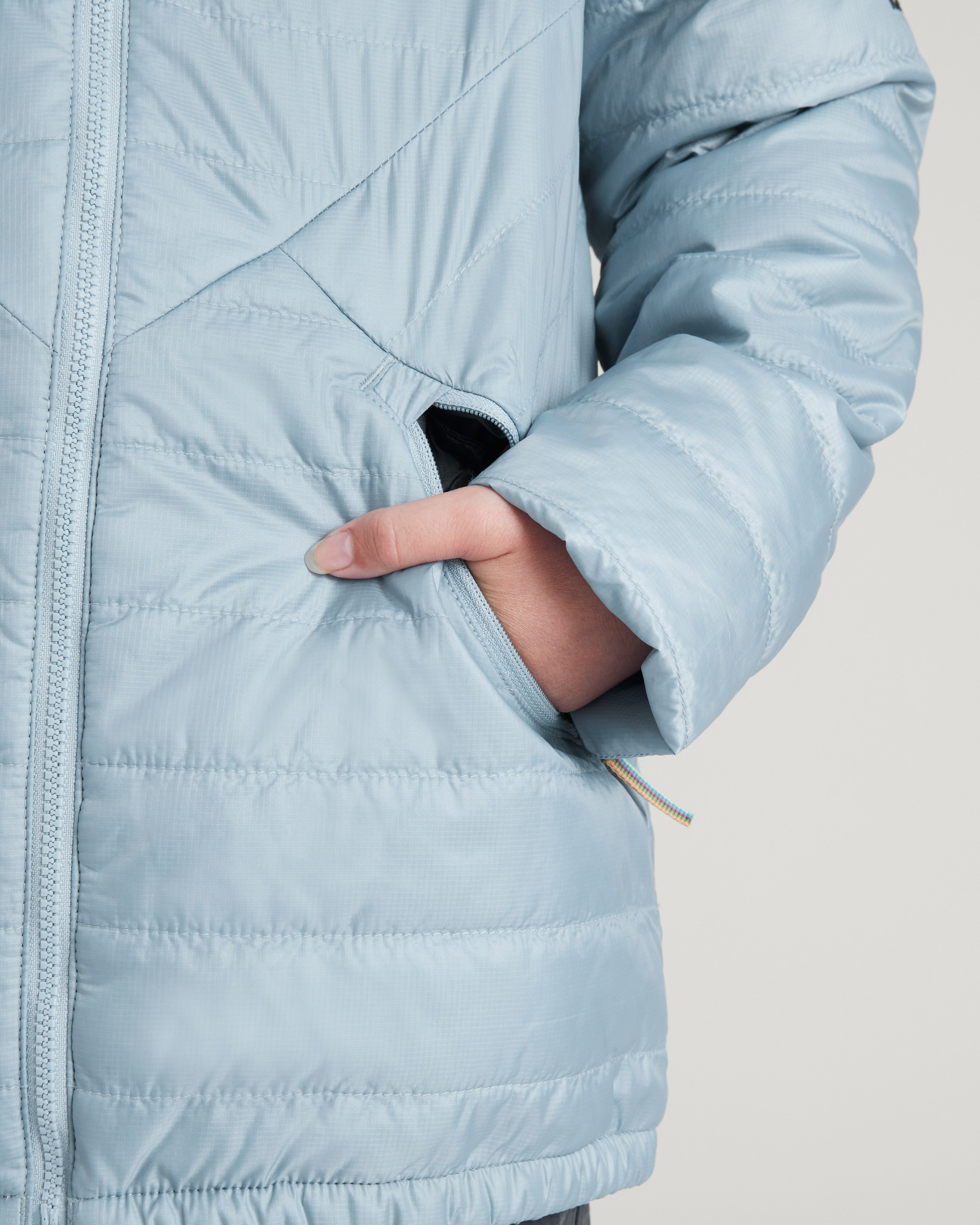 Heli R Girls' novaLOFT Hooded Jacket - Lightweight Winter Coat for Kids, Water-Resistant & Warm - Perfect for Outdoor Play, School & Cold Weather Adventures