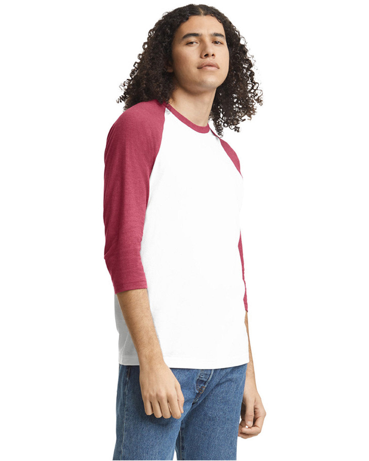 American Apparel 2003CVC Unisex Raglan T-Shirt - Soft Cotton Blend Tee for Men & Women | Perfect for Casual Wear, Gym, and Everyday Outfits