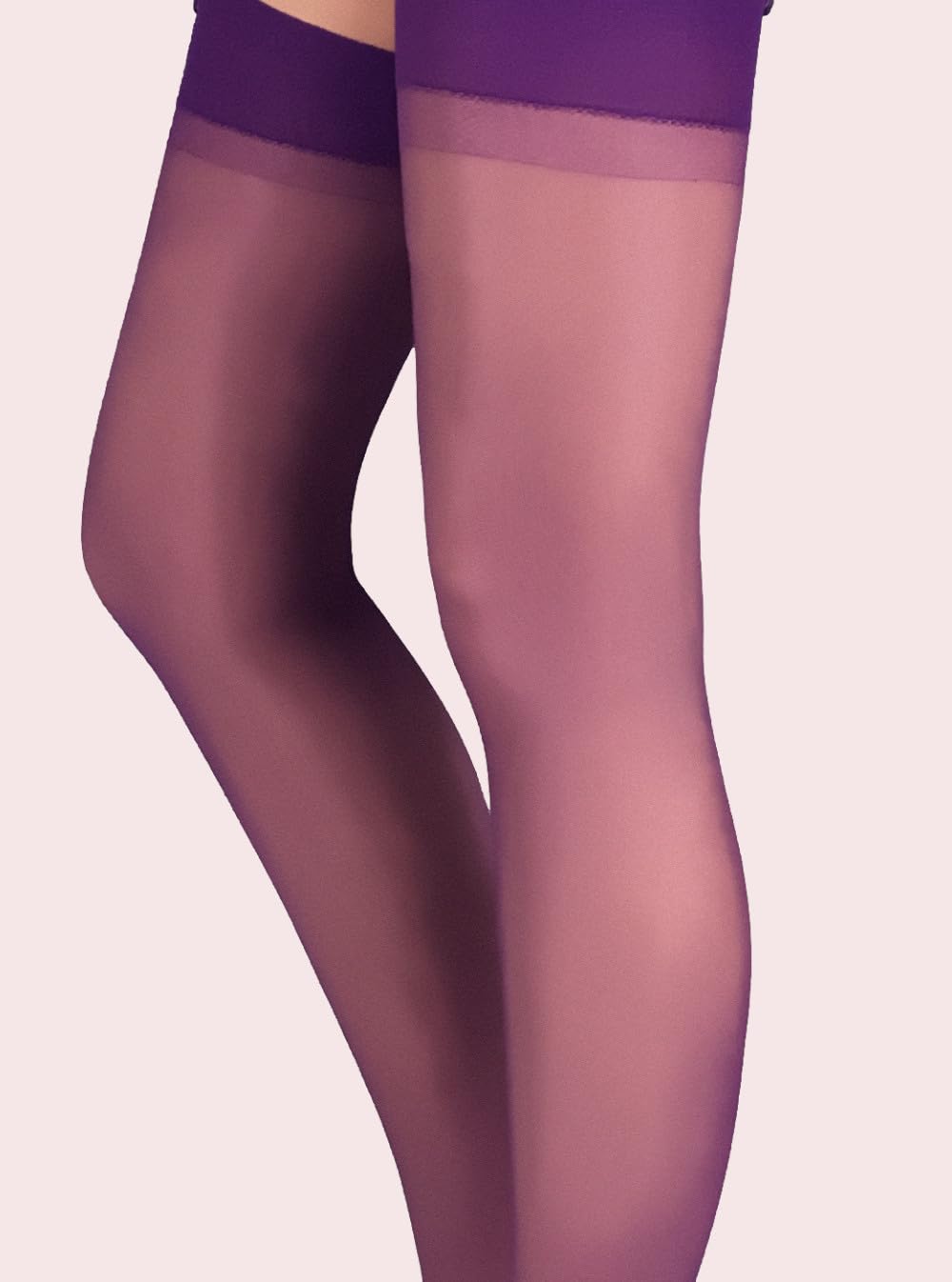 Mila Marutti Women's Sheer Thigh High Stockings - Sexy Pantyhose Nylons for Garter Belt & Lingerie - Perfect for Date Night, Cosplay & Boudoir Photography