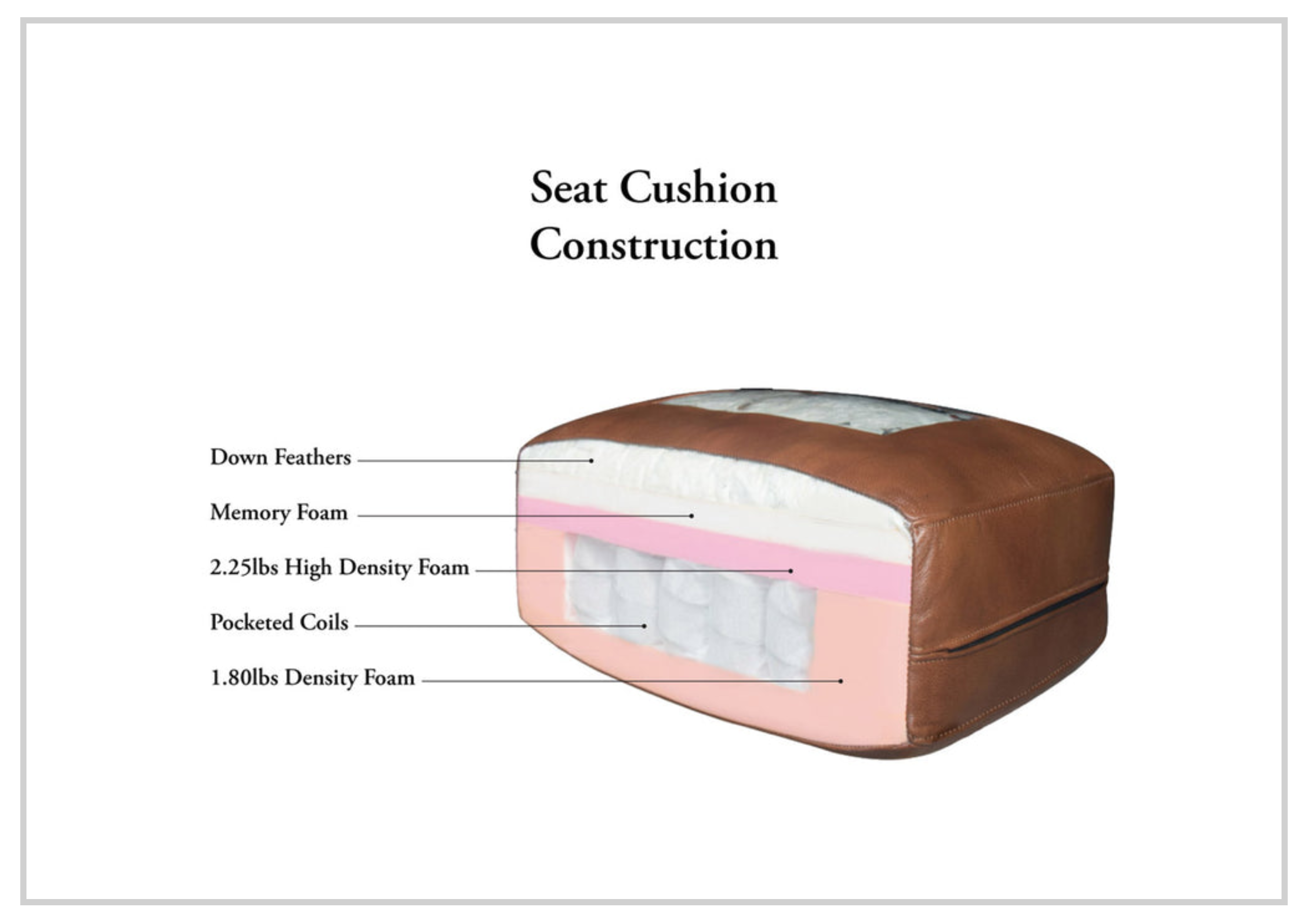 Hydeline Soma Genuine Top Grain Leather Armchair - Brown Leather Lounge Chair for Living Room, Office & Study - Comfortable Reading Chair with Ergonomic Design