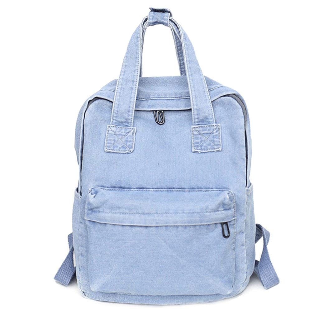 Vintage Jeans Backpack for Women & Girls - School & College Bookbag
