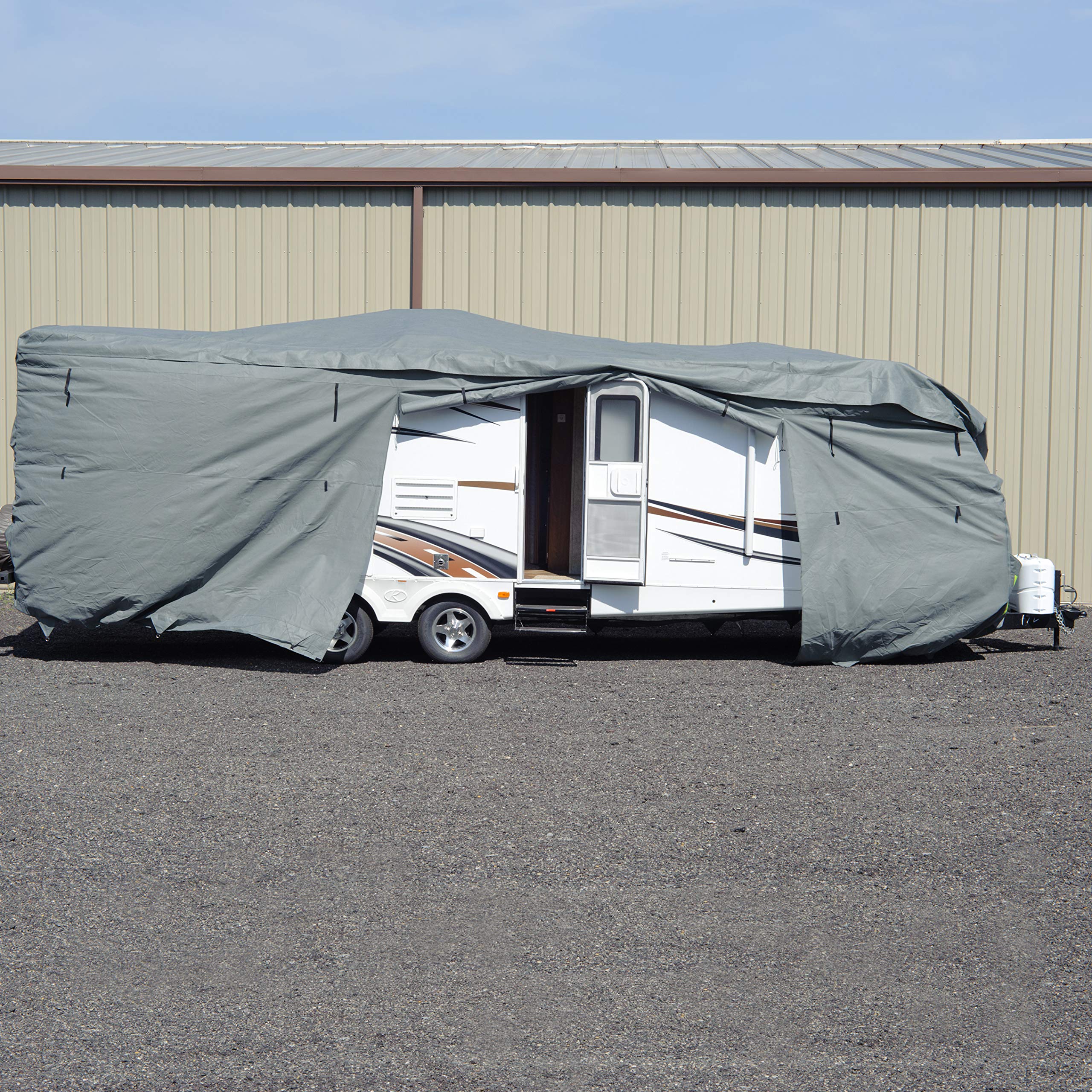 Durable Polypropylene Toy Hauler RV Cover - Fits 21' Trailers (252