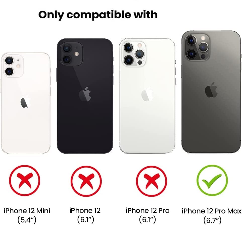 Hitaoyou iPhone 12 Pro Max Case with Camera Cover & Kickstand - Slide Lens Protection, 360° Rotate Ring Stand, Shockproof Bumper Cover for 6.7 inch - Perfect for Outdoor Activities, Travel & Daily Protection