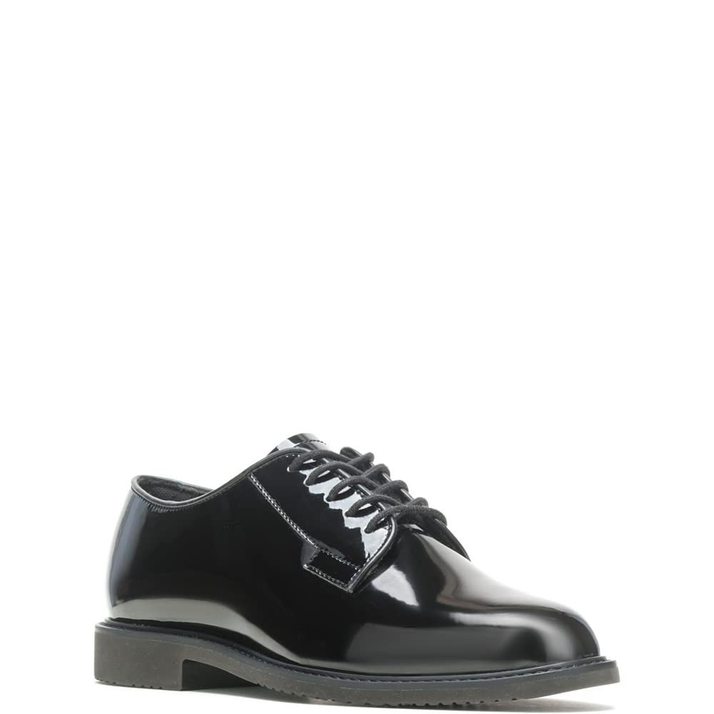 Bates Women's Sentry Oxford High Gloss Leather Shoes - Professional Work Boots for Women | Slip Resistant & Comfortable for Nurses, Security, and Law Enforcement