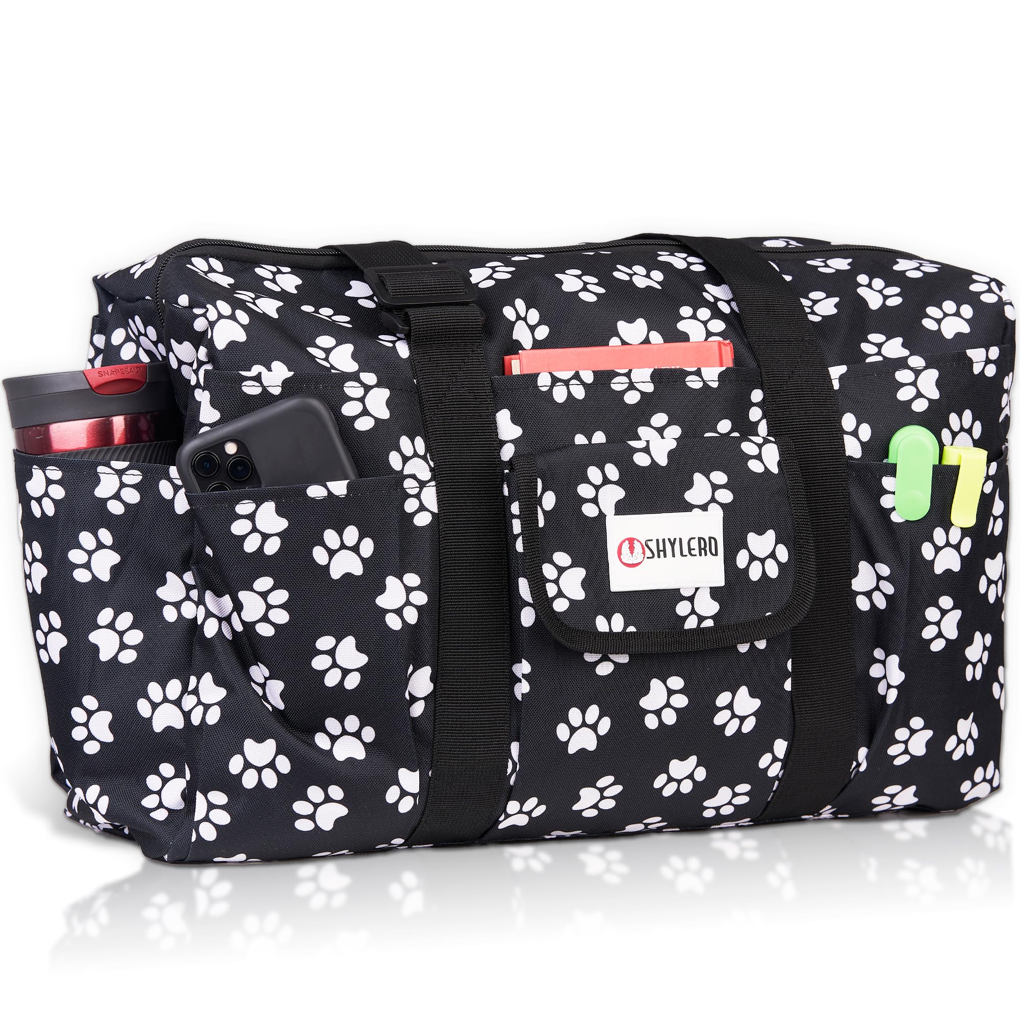 SHYLERO Nurse Bag with 21 Pockets - Large Waterproof Medical Tote for Nurses, Doctors & Healthcare Professionals | Perfect for Hospital Shifts, Clinical Work & Daily Organization