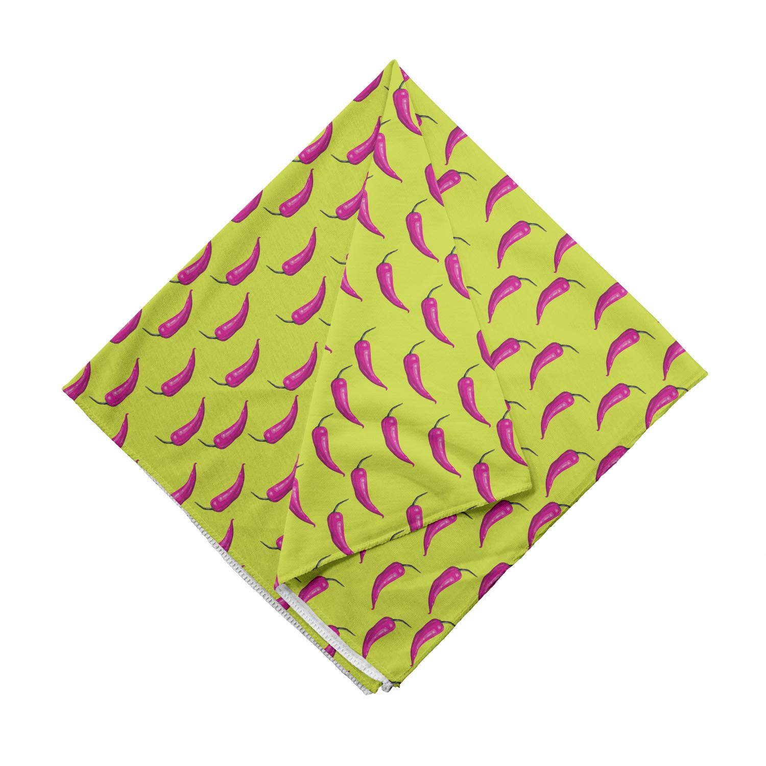 Ambesonne Pepper Bandana - Modern Pop Art Chili Design Unisex Head & Neck Scarf for Men & Women | Perfect for Outdoor Activities, Concerts, and Fashion Accessories